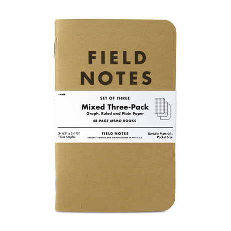 Kraft 3-Pack Memo Book